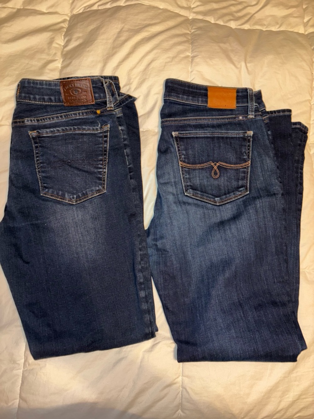 Lucky Brand womens Jeans in Dark Blue Denim Lolita skinny premium